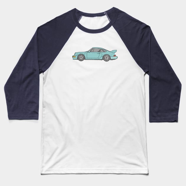 964 RS 3.8 Mint Green Baseball T-Shirt by NeuLivery